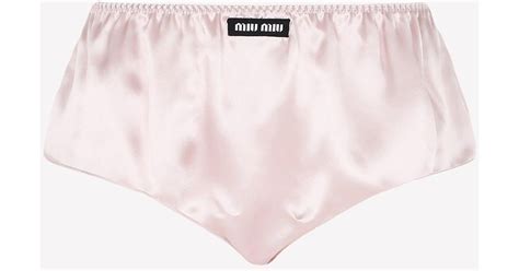 miu miu satin underwear|are miu underwear any good.